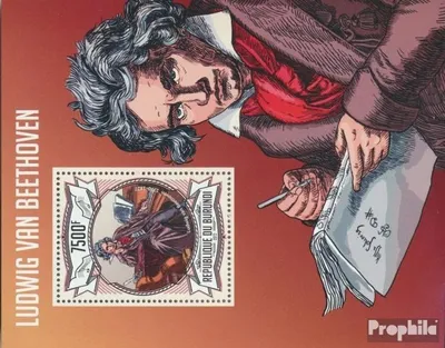 Produktbild von Briefmarken Burundi 2013 Mi Block 328 (kompl. Ausgabe) postfrisch Ludwig van Beethoven