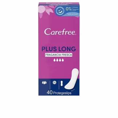 Productafbeelding van Carefree Plus Long Protector, frisse geur, 40 stuks. Biedt 40 uur bescherming