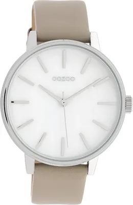 Produktbild von Oozoo Armbanduhr taupe hellbraun Leder Timepieces Damen Analog-Quarzuhr UOC10118