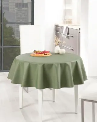 Produktbild von Tischdecke Oslo moosgrün Ø 140 cm