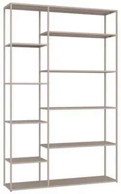 Produktbild von Metallregal 189 cm taupe ELISABETH