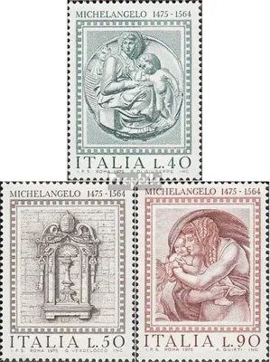 Produktbild von Briefmarken Italien 1975 Mi 1483-1485 (kompl.Ausg.) postfrisch M. Buonarotti
