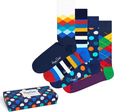 Produktbild von Happy Socks Mix 4-Pack Gift Box  Mehrfarben - Große 36-40