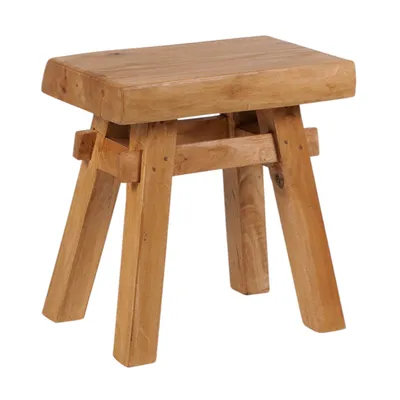 Produktbild von HOLZ HOCKER "VINTAGE 40" | Hartholz, 43x45 cm (HxB) | Sitzhocker | Farbe: 08 honigfarben gewachst