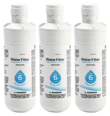 Kühlschrank-Wasserfilter LT1000p, 3 Stück, Ersatzfilter für Wasser und Eis