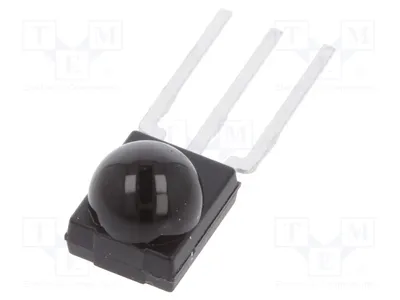 Image de 1 x Récepteur infrarouge intégré, angle de réception 45°, tension de fonctionnement 2 ÷ 3,6 V, module récepteur infrarouge TSOP93438, fréquence 38 kHz