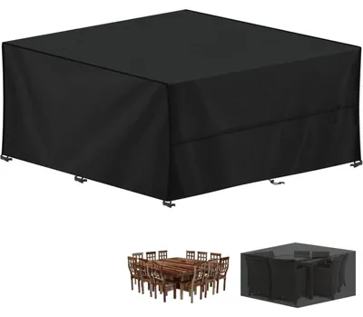 Obrázek produktu pro Ochranný obal na zahradní nábytek, vodotěsný, 420D Oxford, obdélníkový, rozměry 300x300x100 cm