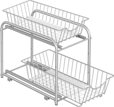 Obrázek produktu pro Sada kuchyňských organizérů, stohovatelná, stříbrná