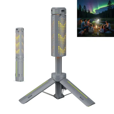 Produktbild von Campinglampe LED Lampe,8000mAh, wasserdichtem Stativ, dimmbarer LED fš¹r Notf?lle,Angeln, Outdoor, Stromausfall