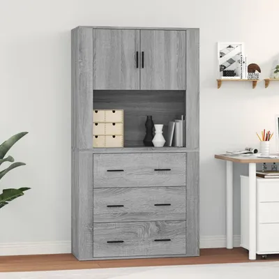 Immagine prodotto di vidaXL Credenza Grigio Sonoma materiale a base di legno