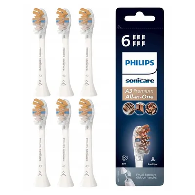 Produktbild von Philips Sonicare A3 Premium All-in-One HX9096/10 6er Pack Original Bürstenköpfe Weiß