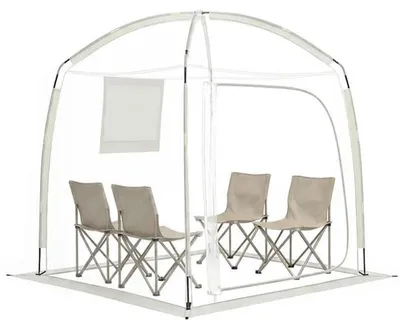 Obrázek produktu pro Průhledný kempingový stan YA23651FR, 215 x 215 cm, pro 2-4 osoby