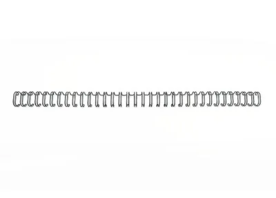 Produktbild von GBC WireBind Drahtbinderücken, schwarz, 5mm (100), Schwarz, 30 Blätter, Metall, A4, 5 mm, 327 mm