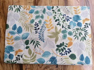 Tischdecke 140x240 cm grün Baumwolle rechteckig