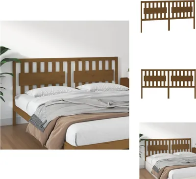 Produktbild von vidaXL Kopfteil Honigbraun 185,5x4x100 cm Massivholz Kiefer -  Kopf- & Fußenden