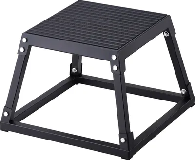 Obrázok produktu pre Plyometrický box na skok, 305 mm plyo box, plyometrická platforma plyo box čierna, protišmykový fitness cvičebný step-up box pre domáci tréning, kondičný silový tréning, tréning stehien