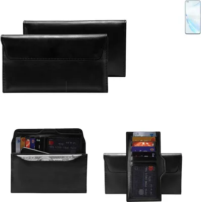 Produktbild von K-S-Trade Handy Hülle kompatibel mit Wiko Hi Enjoy 60 Pro 5G Schutz Hülle Tasche Schutz Case Handytasche Kunstleder schwarz, 1x