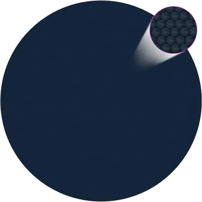Produktbild von Schwimmende PE Solar Poolfolie in Schwarz und Blau mit einem Durchmesser von 527 cm