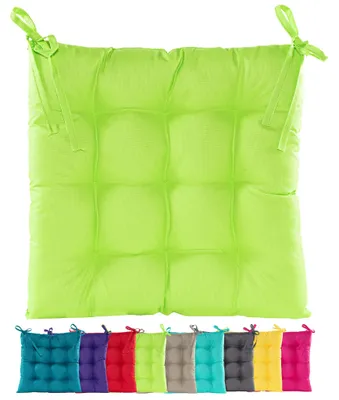 Produktbild von JACK Outdoor Stuhlkissen 38x38cm Lounge Kissen Auflage Wasserfest Sitzkissen Garten Lotus Effekt, Farbe:Grün