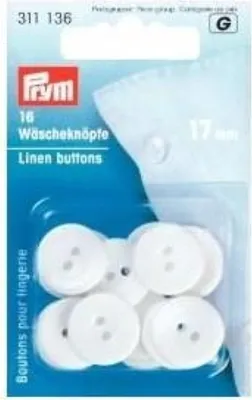 Immagine prodotto di Bottoni da bucato Prym 17 mm bianco