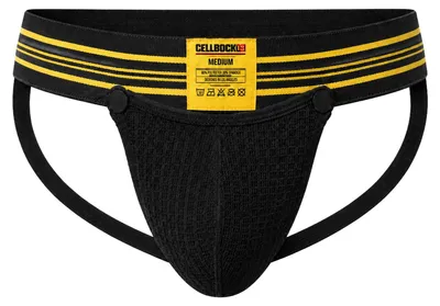 Immagine prodotto di CELLBLOCK 13 - Intimo da Uomo Sospensorio - Tight End 2" Snap Up Shadow Jockstrap Yellow - 1x Taglia XXL