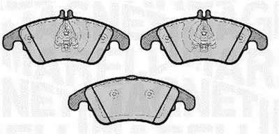 Produktbild von MAGNETI MARELLI Bremsbeläge Satz Vorne Bremsklötze passend für MERCEDES-BENZ C-Klasse Limousine (W204) 363916060653