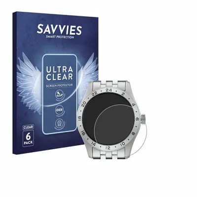 Produktbild von 6x Für Seiko 5 Sports SSK023K1 Schutzfolie Savvies Displayschutz Display Schutz Folie Klar Transparent