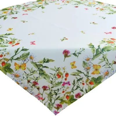 Produktbild von Tischdecke KIARA Blumendesign Mitteldecke Polyester 85 x 85 cm