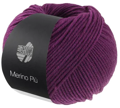 Produktbild von Lana Grossa MERINO PIÙ Farbe 016 - Rotviolett