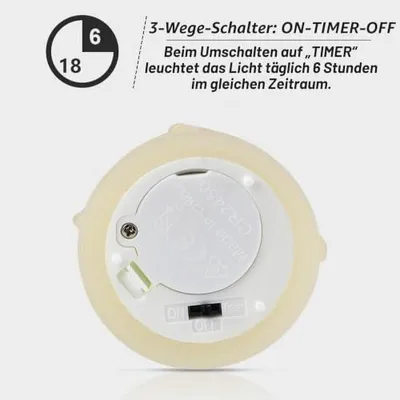 Produktbild von LED Votivkerzen 4er Set D5cm mit Timer, flammenlos, echte Wachoptik, Rhytsing