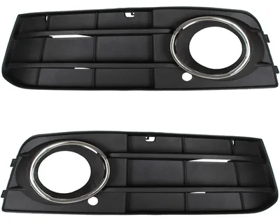 Produktbild von Audi A4 B8 07-11 MIT HALOGENSCHEINWERFERN Kühlergrill im Stoßfänger 2-teiliger Chromrahmen links + rechts 2-teiliges Set