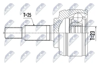 Produktbild von NTY Gelenksatz Antriebswelle Vorne Links Vorne Rechts für RENAULT MEGANE III Grandtour (KZ0/1) NPZ-RE-062