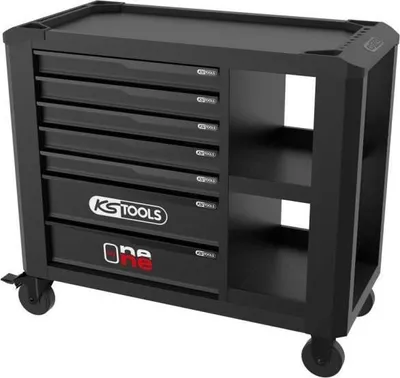 Image de Werkstattwagen - Leer - 7 Schubladen - KS Tools - 823.0017F - Schwarz