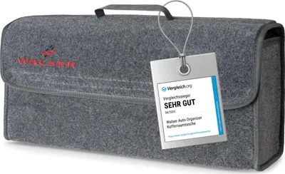 Obrázek produktu pro Organizér do auta WALSER toolbag velikost L, organizér do kufru auta, pomůcka do auta, úložný box do auta, organizér do auta, organizér do kufru auta, taška do auta, organizér do auta, příslušenství do auta 50x16x21 cm šedý