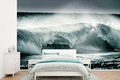 Produktbild von MuchoWow® Fototapete für Wohnzimmer oder Schlafzimmer Wandtapete Vinyl Motivtapete Meer - Golf - Ozean - 420x280 cm - Zimmer für Kinder