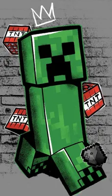 Produktbild von Minecraft Metro Art Creeper Badetuch, Strandtuch 70x140cm