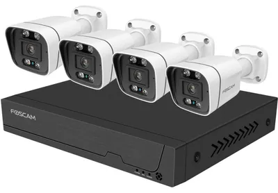 Produktbild von Foscam FNA 108 E B4 2T, Set, (FNA108E 8-Kanal NVR, 4x V8EP Kamera)