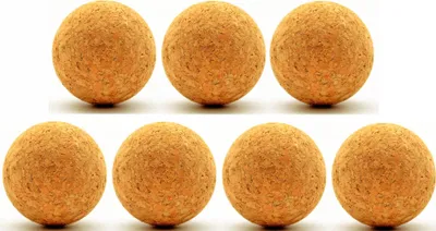 Produktbild von 7 x Kork Kugel 4 cm - Weinkorken Kugelstopfen Holzkorken Korkbälle Korkstopfen