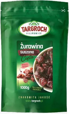 Produktbild von Getrocknete Preiselbeeren geschnitten 1000 g TARGROCH