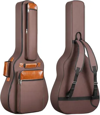 Produktbild von Gitarrentasche, Akustikgitarren, Gigbag, Gitarrenhülle, Gitarrenrucksack, Guitar Bag, Gepolsterte, Wasserdicht,für 40-, 41- und 42-Zoll-Gitarren