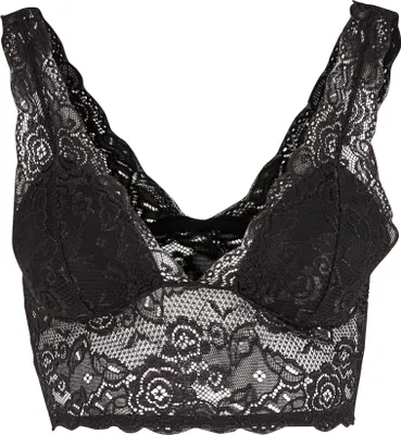 Imagen del producto de Urban Classics BH para mujer, modelo "Ladies", con encaje por toda la superficie, con relleno, color , talla L