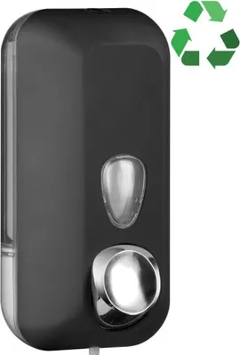 Image de Distributeur de savon ECOLORED 550 ml, ABS, noir mat
