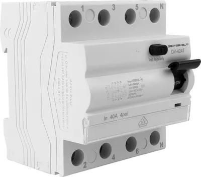 Immagine prodotto di Interruttore differenziale RCCB 10kA 4P 40A 30mA typ A Doktorvolt VDE RCD DV-4247
