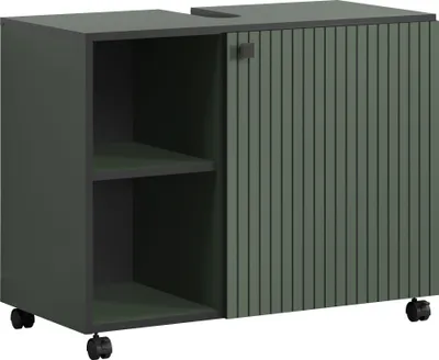 Produktbild von trendteam Bad Waschbeckenunterschrank Pure Bliss Grün Melamin B/H/T ca. 80/64/42 cm