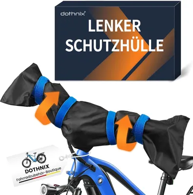 Imagen del producto de Funda protectora para manillar, impermeable y resistente al polvo, de 95x25x1 cm, de ajuste universal para bicicletas eléctricas y bicicletas convencionales