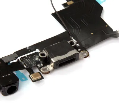 Produktbild von Für iPhone 5s Ladebuchse Flex Audio Jack Buchse Mikrofon Kabel schwarz