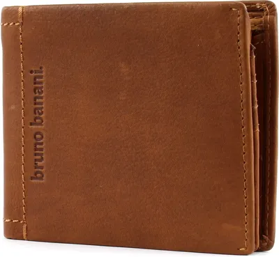 Produktbild von bruno banani Leder Geldbörse Arizona Wallet Quer with Flap Cognac braun