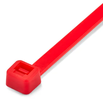 Produktbild von Kabelbinder 100 x 2,5 mm Rot 100 Stück Industriequalität Polyamid 6.6