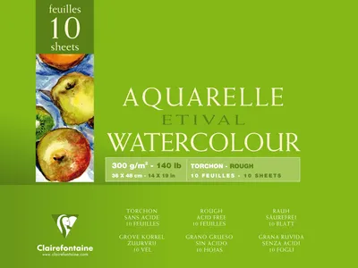 Produktbild von Clairefontaine 96460C, Kunstpapier, 300 g/m², 10 Blätter