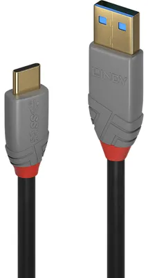 Obrázek produktu pro Lindy 36913, 2 m, USB C, USB A, 10 Gbit/s, Černá